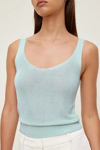High Shine Sweater Tank Top
