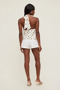 Vea Satin Halter Top