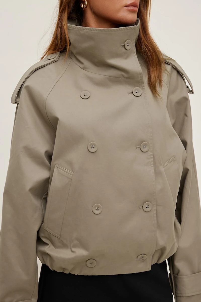 Siena Trench Bomber Jacket
