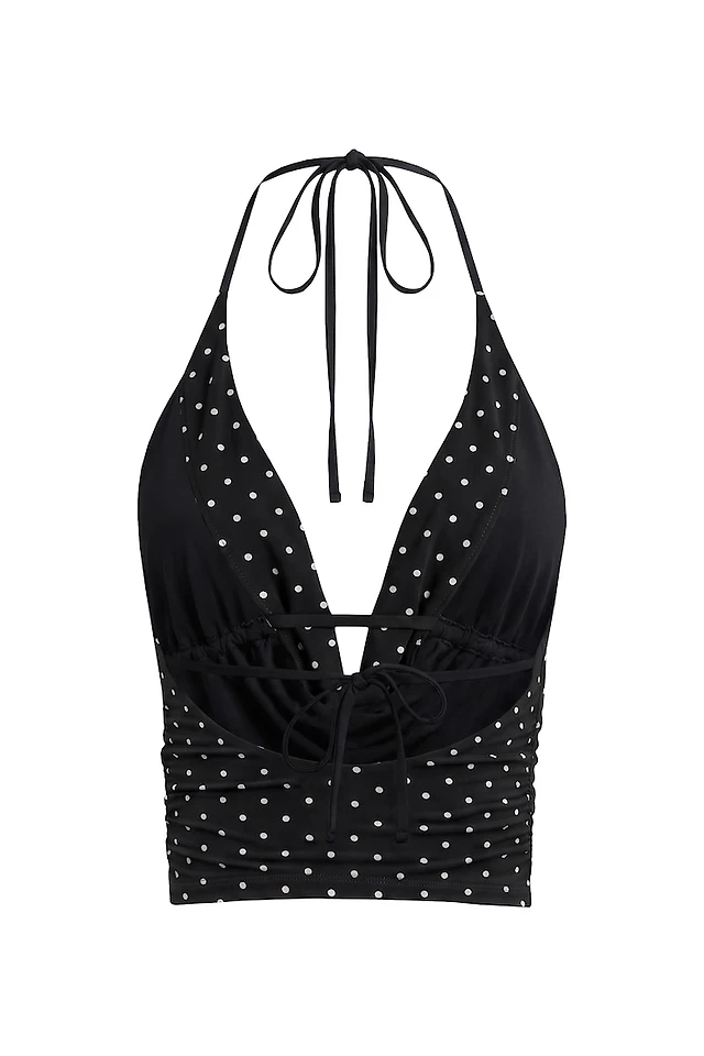 Cowl Neck Halter Top