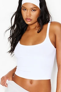 Camisole côtelée à col échancré SoftActive