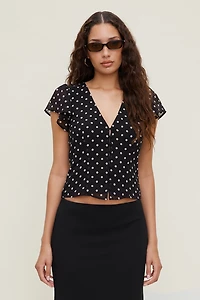 Flutter Sleeve Blouse