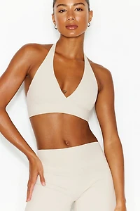 Soutien-gorge sport à col licou plongeant