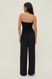 Asymmetric Ponte Tube Top