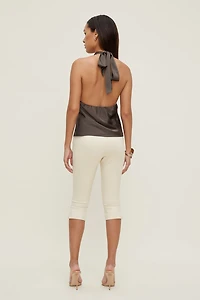 Vea Satin Halter Top