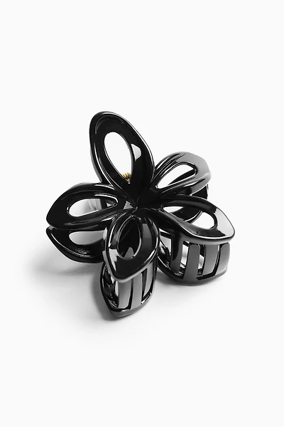 Open Flower Claw Hair Clip