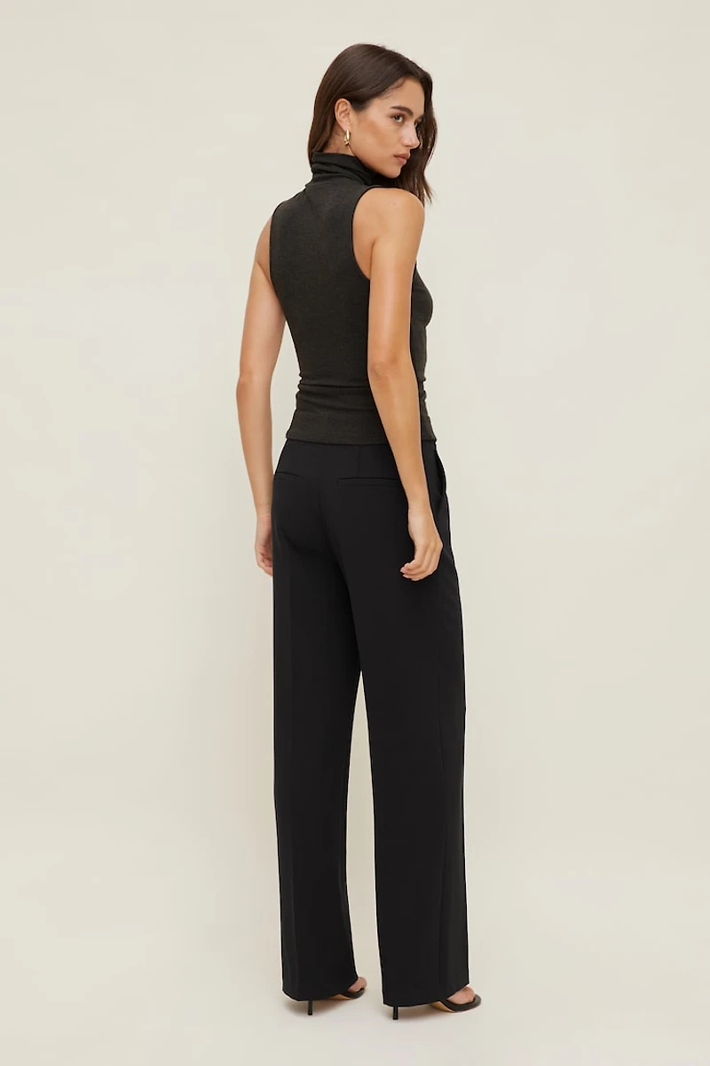 Camelia Crepe Straight Leg Pants