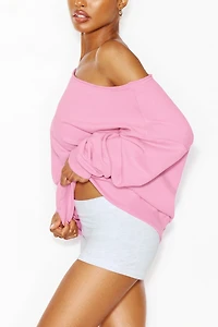Sweatshirt SoftTerry™ à épaules dégagées