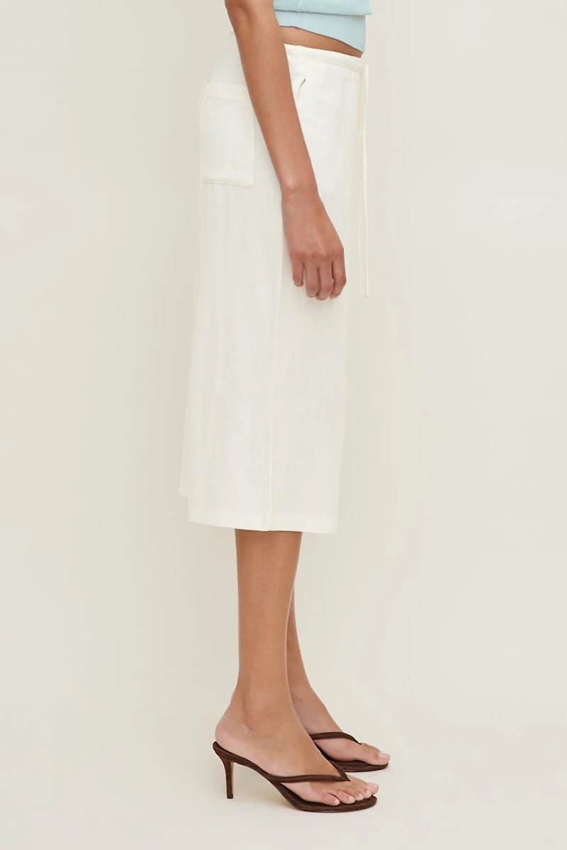 Leo Linen Capri Pants