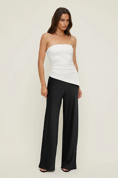 Izzy Wide Leg Satin Pants
