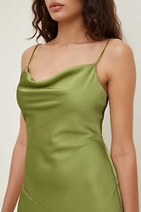 Lucia Satin Maxi Slip Dress