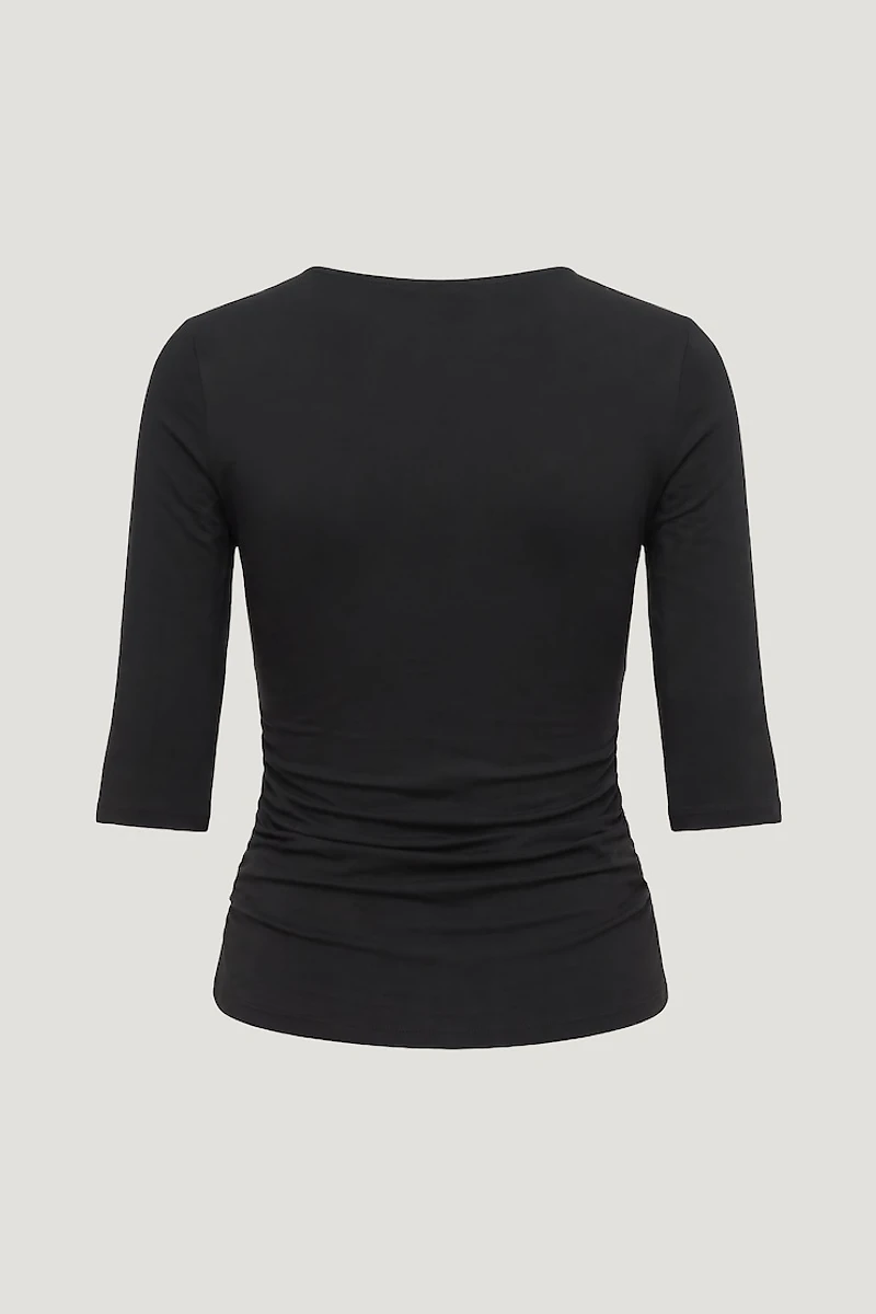 Morgan Plunge 3/4 Sleeve Top