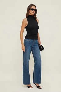 Sleeveless Turtleneck Top
