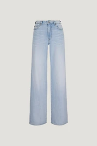 Jean Heidi à taille haute et jambe large