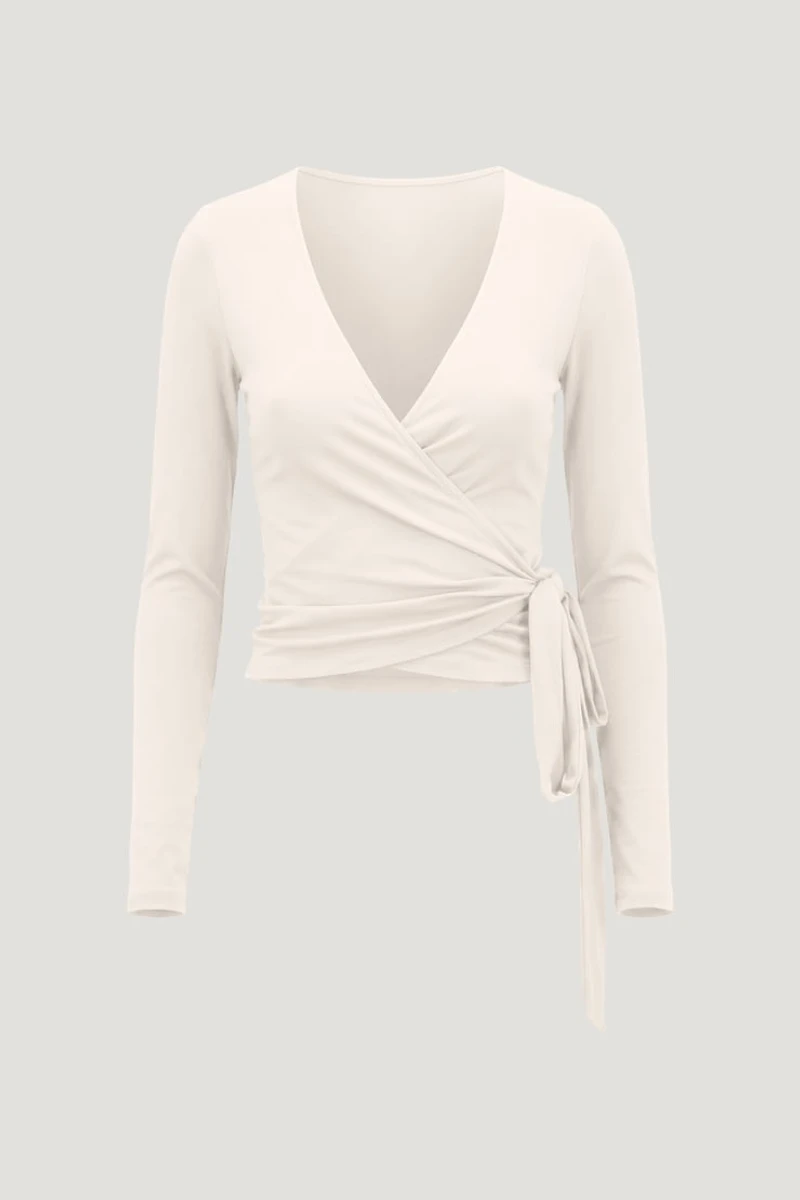 Wrap Long Sleeve Top
