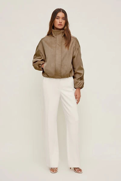 Camelia Crepe Straight Leg Pants