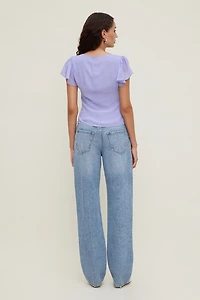Flutter Sleeve Blouse