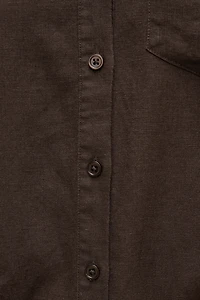 Chemise en lin surdimensionnée Isla