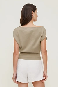 Chandail à col bateau