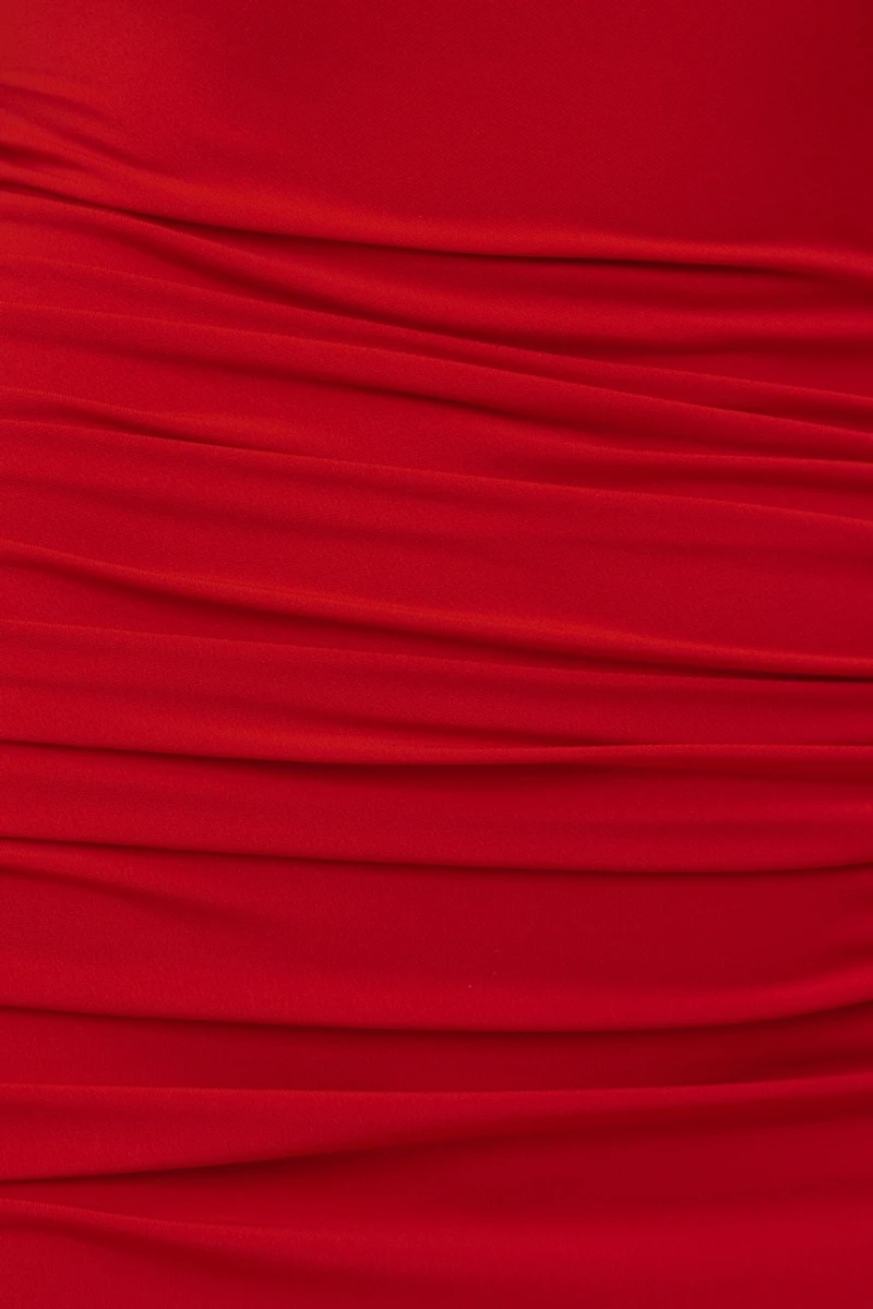 Robe maxi sculptante à fente