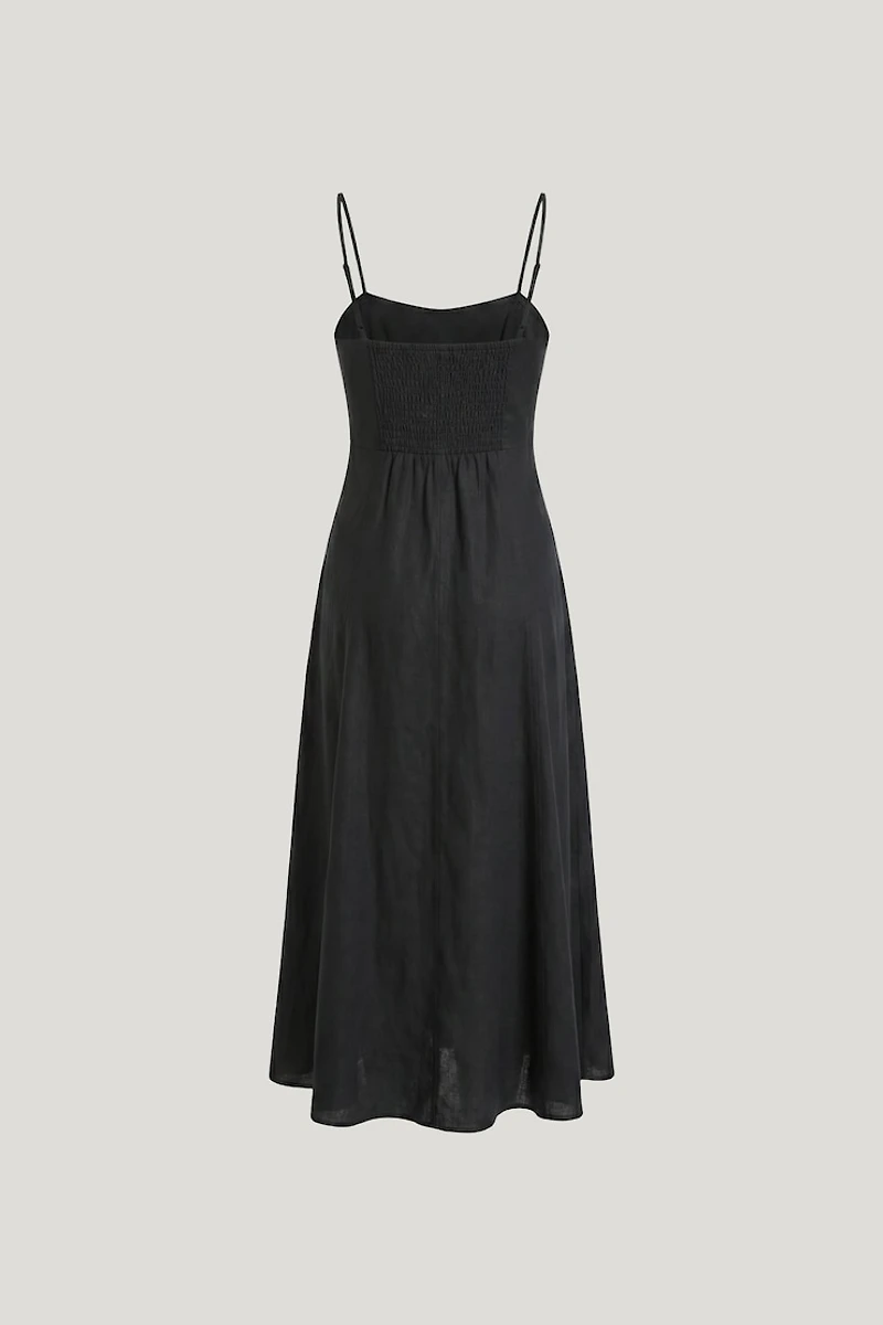 Belle Linen Midi Dress