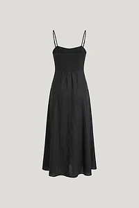 Belle Linen Midi Dress