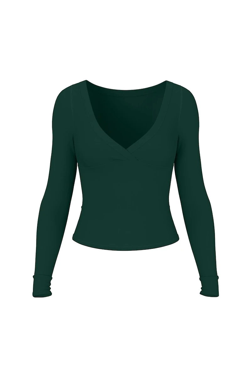 SnatchRib Crossover Longsleeve Top