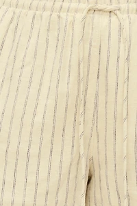 Linen High Rise Shorts