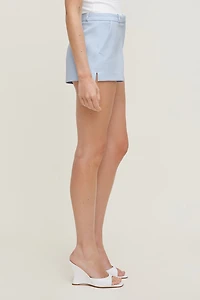 Fitted Mid Rise Shorts