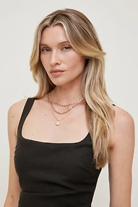 Collier superposé à pendentif
