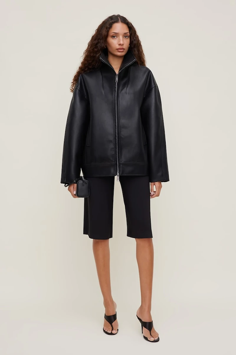 Cocoon Faux Leather Jacket