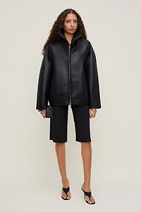 Cocoon Faux Leather Jacket