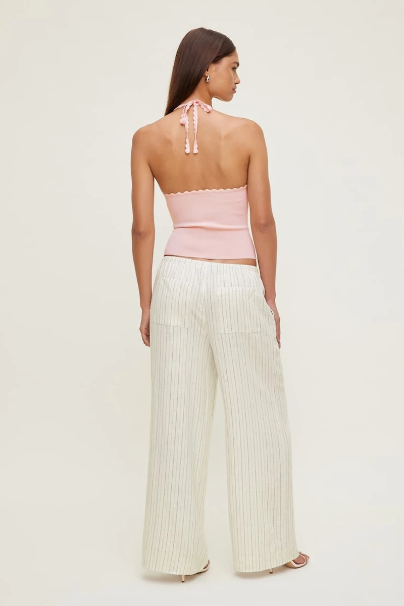 Leo Linen Wide Leg Pants