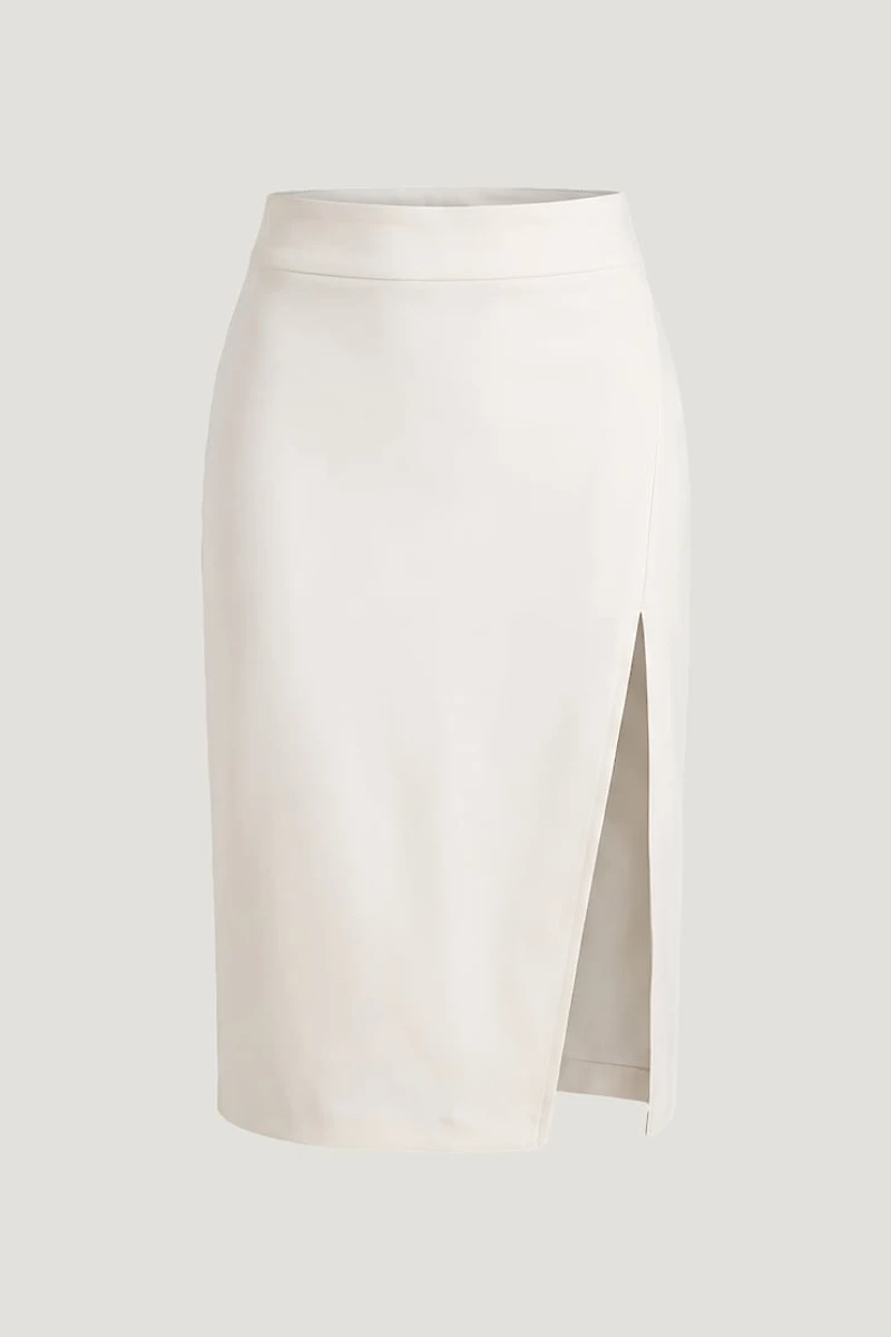 Crepe Midi Skirt
