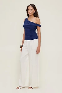 Off Shoulder Mesh Top