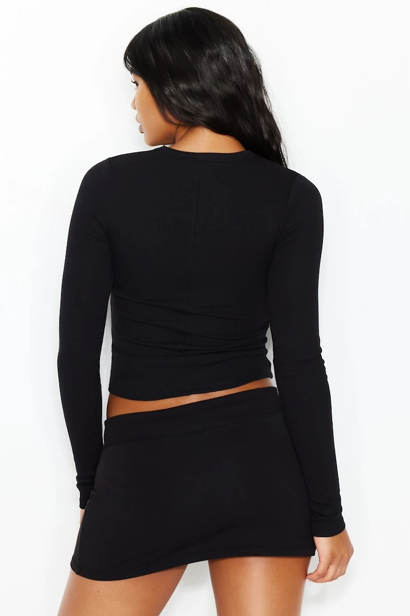 SnatchRib Crewneck Longsleeve Top