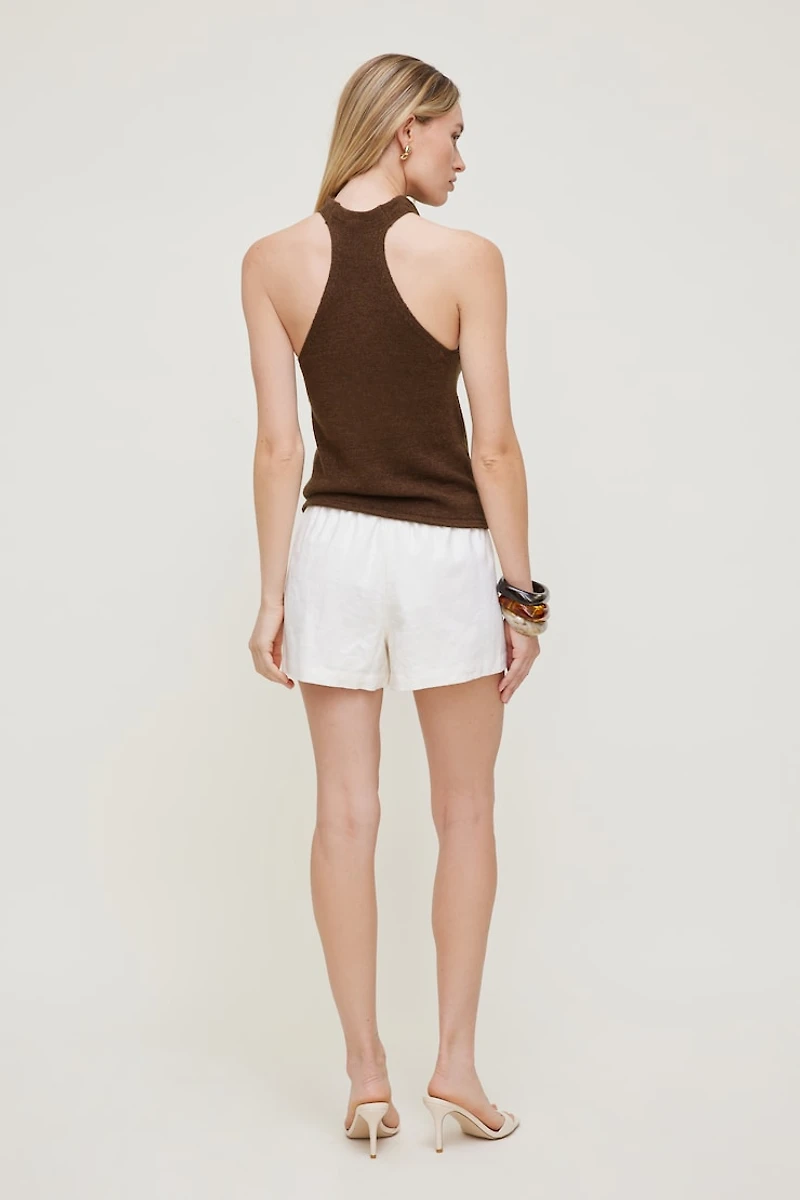 Linen High Rise Shorts