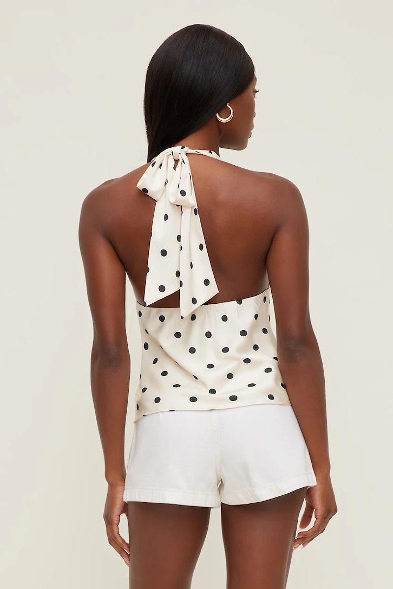 Vea Satin Halter Top