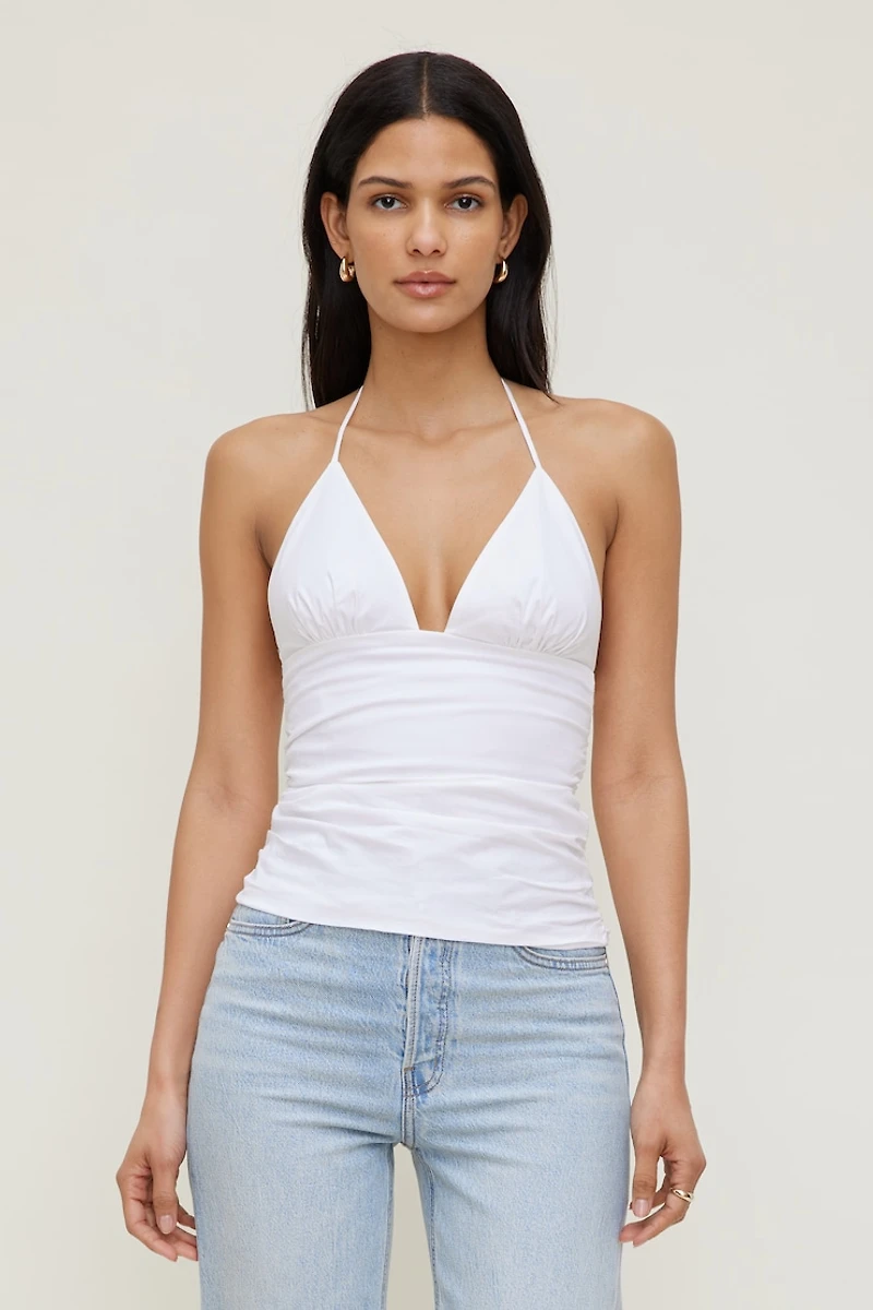 Poplin Halter Top