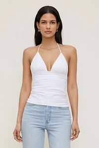 Poplin Halter Top