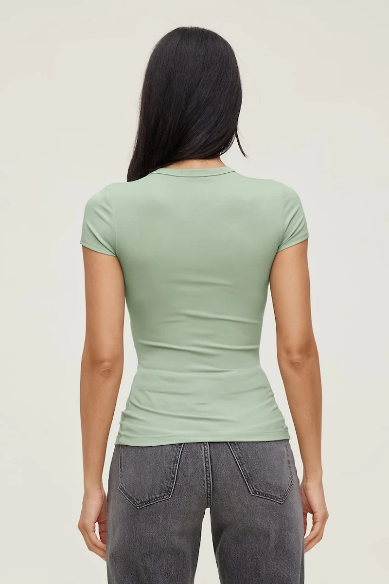 T-shirt à col rond Rumi