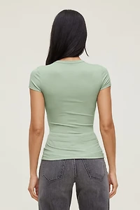 T-shirt à col rond Rumi