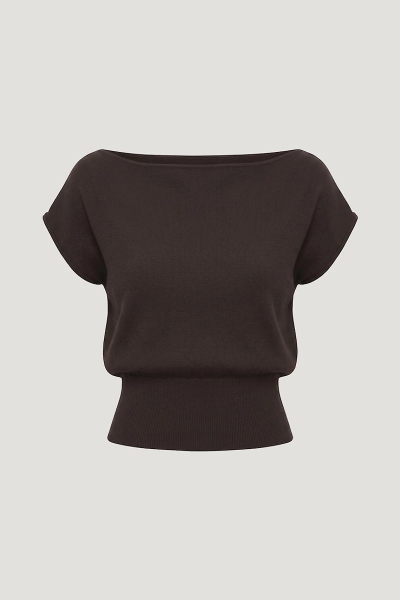 Aria Boat Neck Sweater
