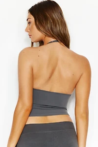Sleek Plunge Halter Top