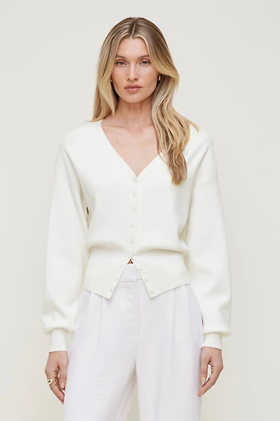 Cardigan à col en V