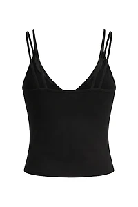 Active Mesh Plunge Cami Top