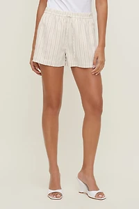 Linen High Rise Shorts