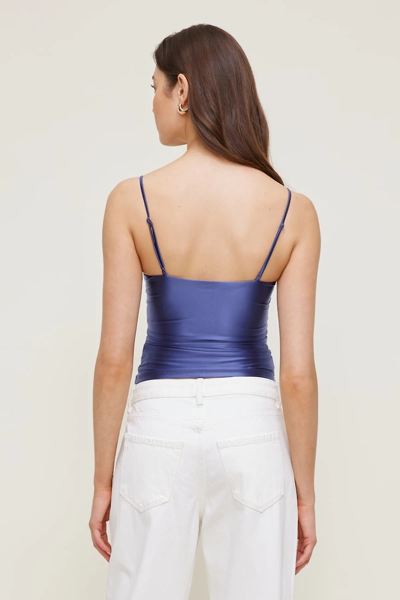 Monet Stretch Satin Top