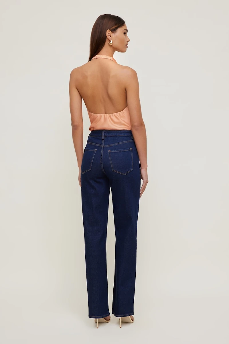 Heidi Stretch High Rise Wide Leg Jeans