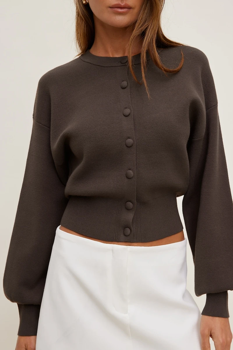 Ellie Balloon Sleeve Cardigan